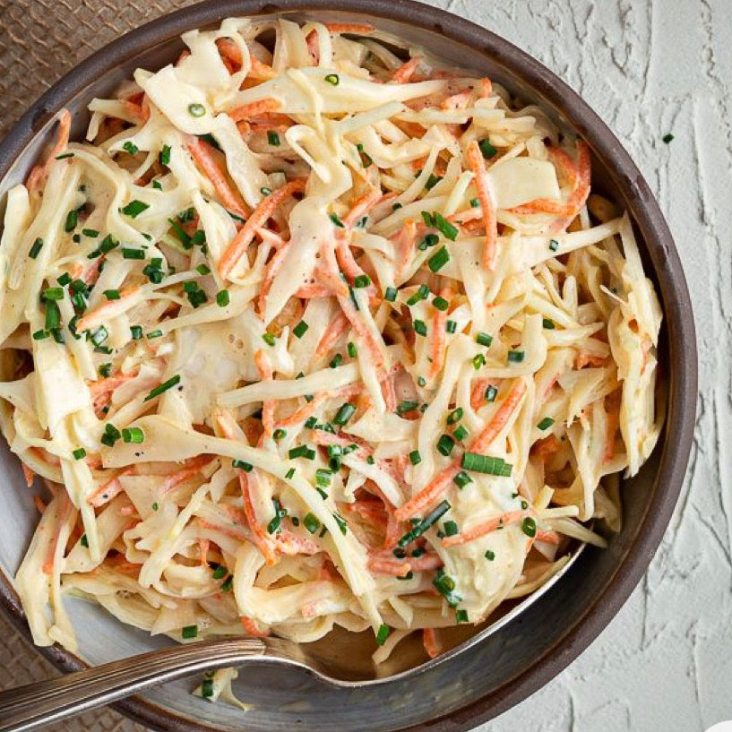 Coleslaw carottes et radis anciens